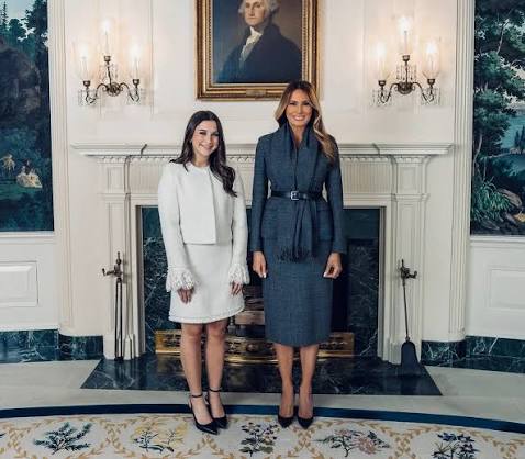Elliston Berry with First Lady Melania Trump